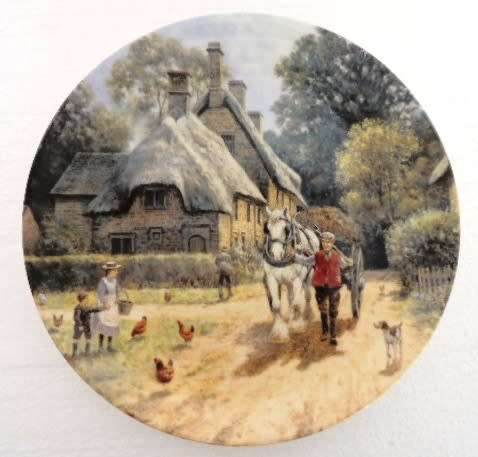 WEDGWOOD LIMITED EDITION PLATE - "GREAT TEW" with COA and BOXED