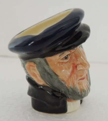 ROYAL DOULTON SMALL CHARACTER JUG - CAPT AHAB  6.5 cm