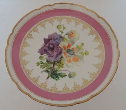 19TH CENTURY COMPOTE - "TINGLE ANEMONES" - ABSOLUTELY GORGEOUS