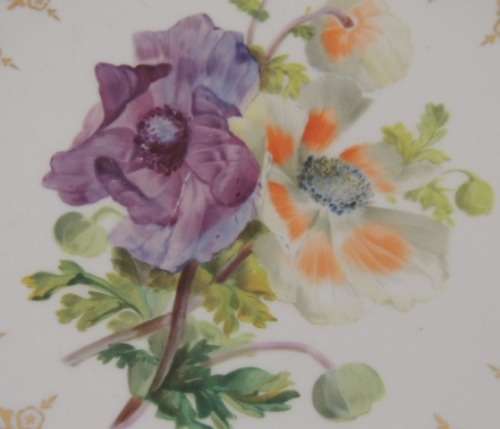 19TH CENTURY COMPOTE - "TINGLE ANEMONES" - ABSOLUTELY GORGEOUS