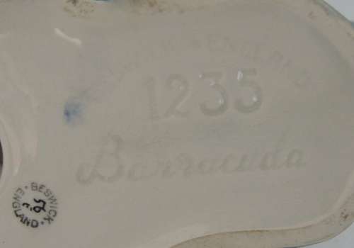 BESWICK BARRACUDA # 1235 - SCARCE AND RARE