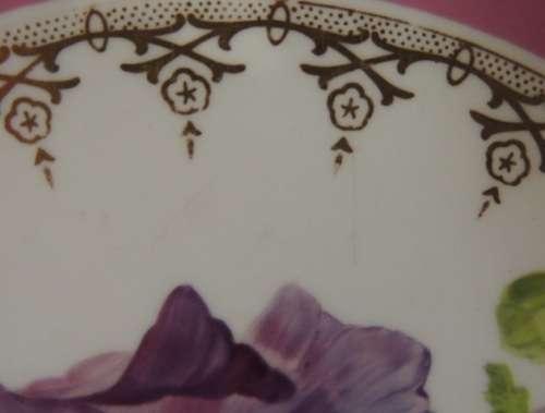 19TH CENTURY COMPOTE - "TINGLE ANEMONES" - ABSOLUTELY GORGEOUS