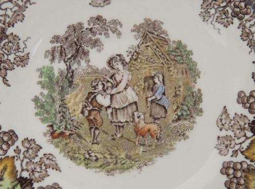 COPELAND SPODE'S BYRON - PAIR OF TRIOS