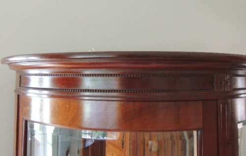 EDWARDIAN MAHOGANY DISPLAY CABINET