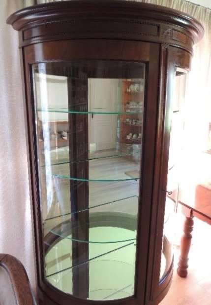 EDWARDIAN MAHOGANY DISPLAY CABINET