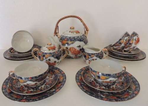 21 PIECE ORIENTAL TEA SET - GEISHA GIRL