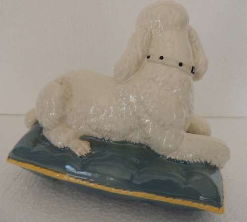 BESWICK POODLE ON CUSHION # 2985