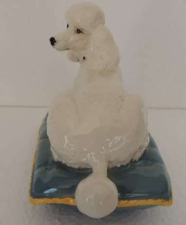 BESWICK POODLE ON CUSHION # 2985