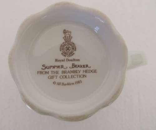 ROYAL DOULTON BRAMBLY HEDGE BEAKER - SUMMER