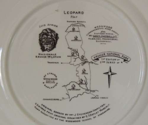 WEDGWOOD KRUGER NATIONAL PARK "LEOPARD" PLATE