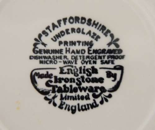 STAFFORDSHIRE ENGLISH IRONSTONE TABLEWARE, price reduced