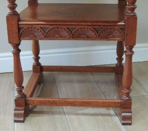 OAK MONKS CHAIR - METAMORPHIC, price reduced