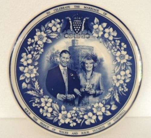 Wedgwood Plate - Marriage Of Prince Charles And Camilla