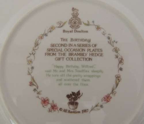 ROYAL DOULTON BRAMBLY HEDGE - THE BIRTHDAY