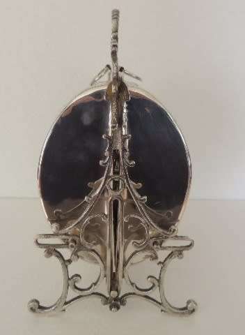 MAGNIFICENT SILVER PLATED MUFFIN WARMER, price reduced