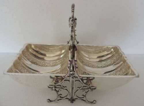 MAGNIFICENT SILVER PLATED MUFFIN WARMER, price reduced