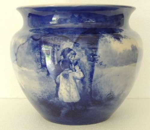 RARE "BLUE CHILDREN" JARDINIERE - BY ROYAL DOULTON
