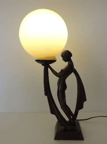 ART DECO STYLE LAMP - PERFECT WORKING CONDITION