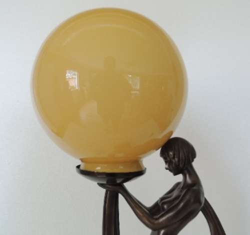 ART DECO STYLE LAMP - PERFECT WORKING CONDITION