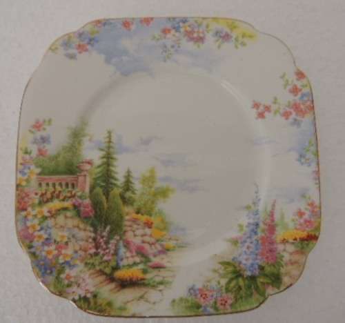 ROYAL ALBERT TRIO AND TRINKET DISH - "KENTISH ROCKERY", price reduced