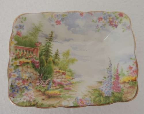 ROYAL ALBERT TRIO AND TRINKET DISH - "KENTISH ROCKERY", price reduced