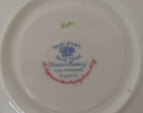 ROYAL ALBERT TRIO AND TRINKET DISH - "KENTISH ROCKERY", price reduced