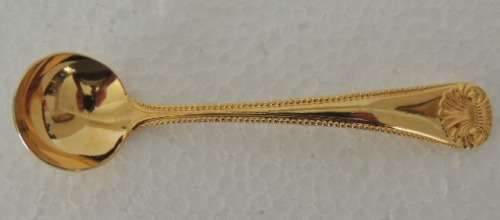 GOLD PLATED TEASPOONS AND SUGAR SPOON - RESERVED FOR Greg8