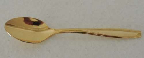 GOLD PLATED TEASPOONS AND SUGAR SPOON - RESERVED FOR Greg8