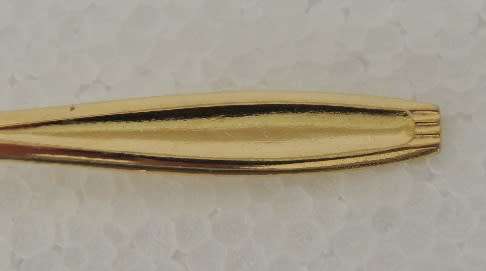 GOLD PLATED TEASPOONS AND SUGAR SPOON - RESERVED FOR Greg8