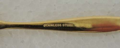 GOLD PLATED TEASPOONS AND SUGAR SPOON - RESERVED FOR Greg8