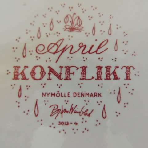 BJORN WIINBLAD Danish Month Of The Year Plaque - APRIL