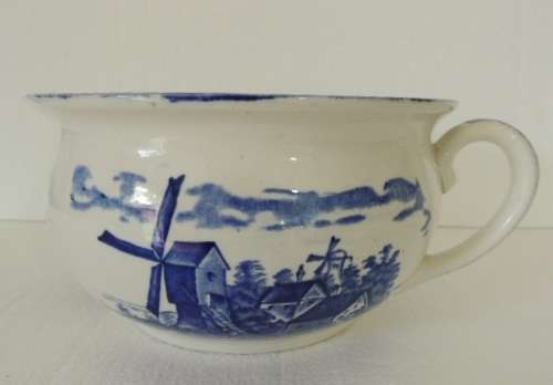 CHAMBER POT -  EMPIRE WARE EAST ANGLIA PATTERN
