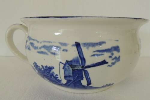 CHAMBER POT -  EMPIRE WARE EAST ANGLIA PATTERN