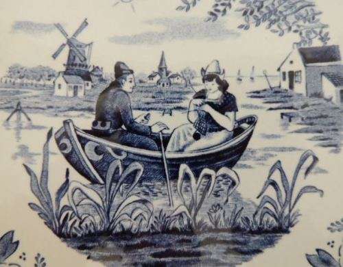 BOCH DELFT COLLECTABLE PLATE 1 - ROWING
