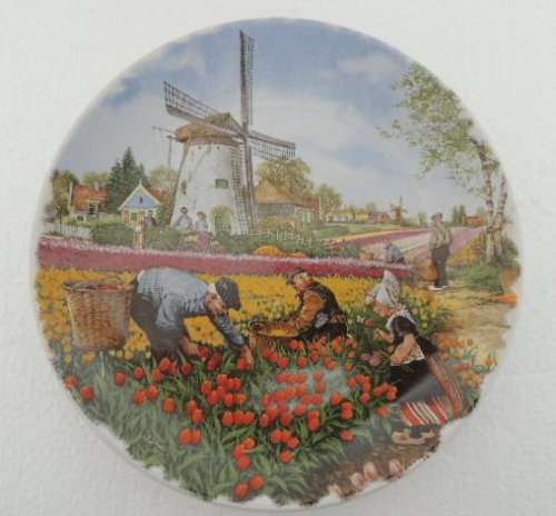 ROYAL SCHWABAP PLATE - PICKING TULIPS