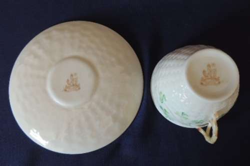Belleek Breakfast Cup and Saucer