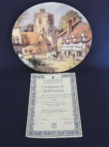 Wedgwood Limited Edition Plate - `BRAY` boxed with COA