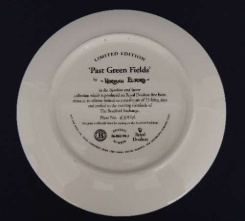 Royal Doulton Plate - `PAST GREEN FIELDS`(Price reduced)