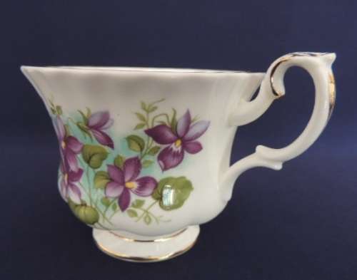 Royal Albert Flower Of The Month Duo - `FEBRUARY` VIOLETS