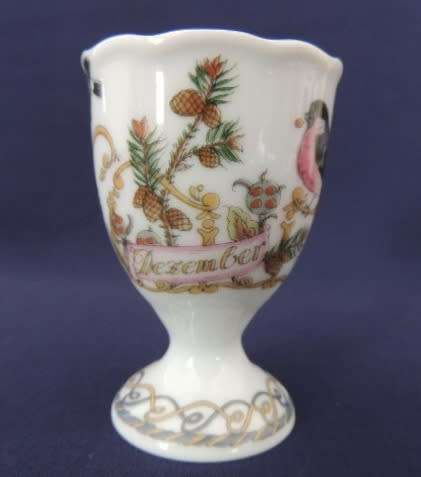 Hutschenreuther Eggcups Boxed - AUGUST and DECEMBER