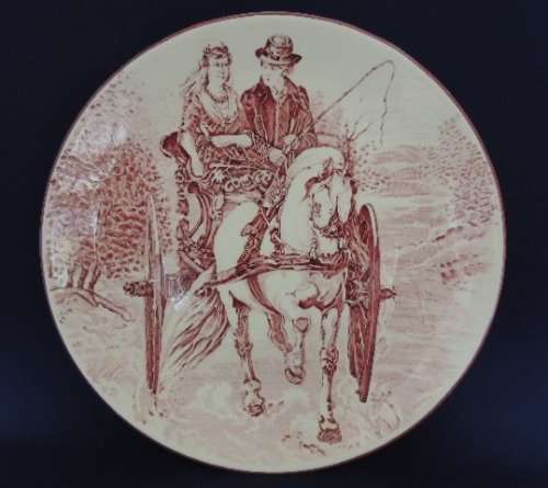 Delft Charger Horse And Carriage - PLATE 1