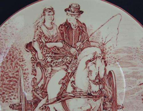 Delft Charger Horse And Carriage - PLATE 1