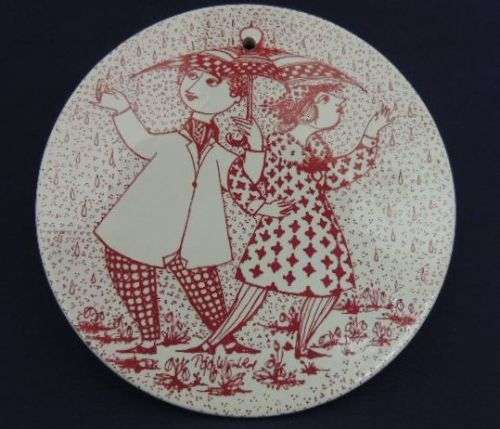 BJORN WIINBLAD Danish Month Of The Year Plaque - APRIL