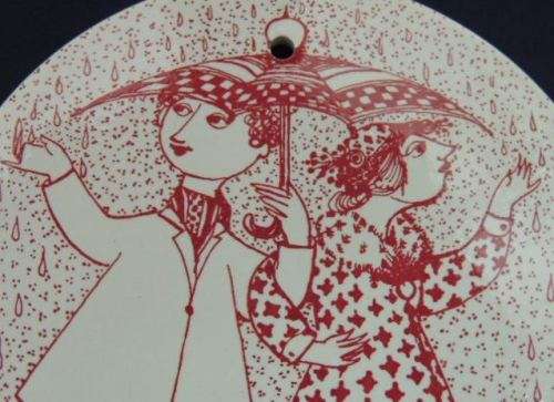 BJORN WIINBLAD Danish Month Of The Year Plaque - APRIL