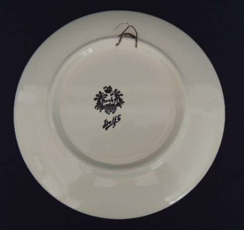 Boch Delft Plate - Feeding The Ducks - reserved for jacoba1964