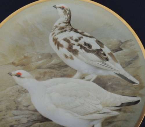 Franklin Gamebirds Of The World Plate - `PTARMIGAN`