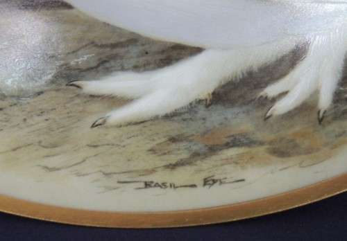 Franklin Gamebirds Of The World Plate - `PTARMIGAN`