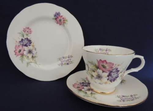 Crown Trent Flower Of The Month Trio - JANUARY