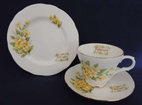 Crown Trent Flower Of The Month Trio - FEBRUARY