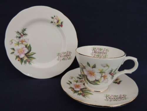 Crown Trent Flower Of The Month Trio - DECEMBER